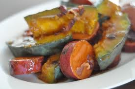 sweet potatos and squash