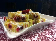 Mama Steph's lemon-raspberry brownies