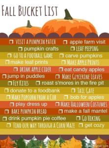 fall bucket list