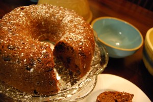 Mama Steph's sour cream-chocolate chip pound cake