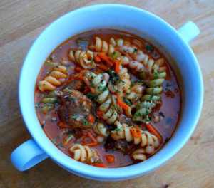 Mama Steph's Italian sausage-vegetable soup