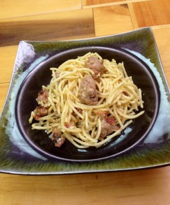 Mama Steph's spaghetti carbonara
