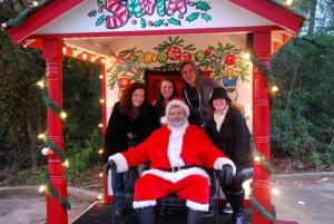 Mama Steph fam with santa