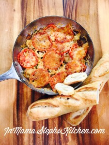 Mama Steph's parmesan vegetable bake