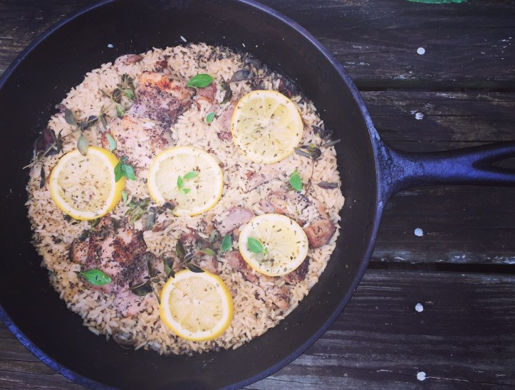 lemon chicken and rice