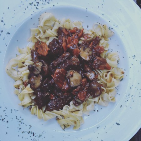 Mama Steph's beef bourguignon
